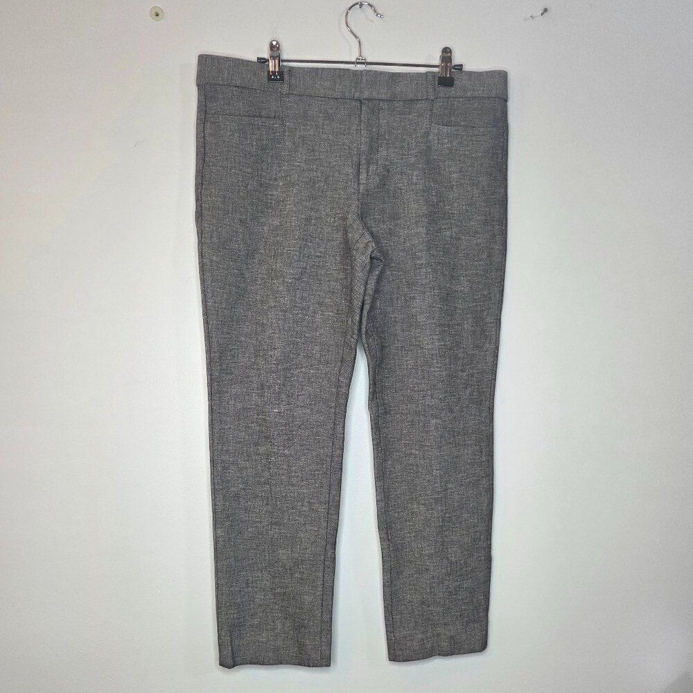 Banana Republic Sloan Grey Checkered Ankle Pants, Size 12